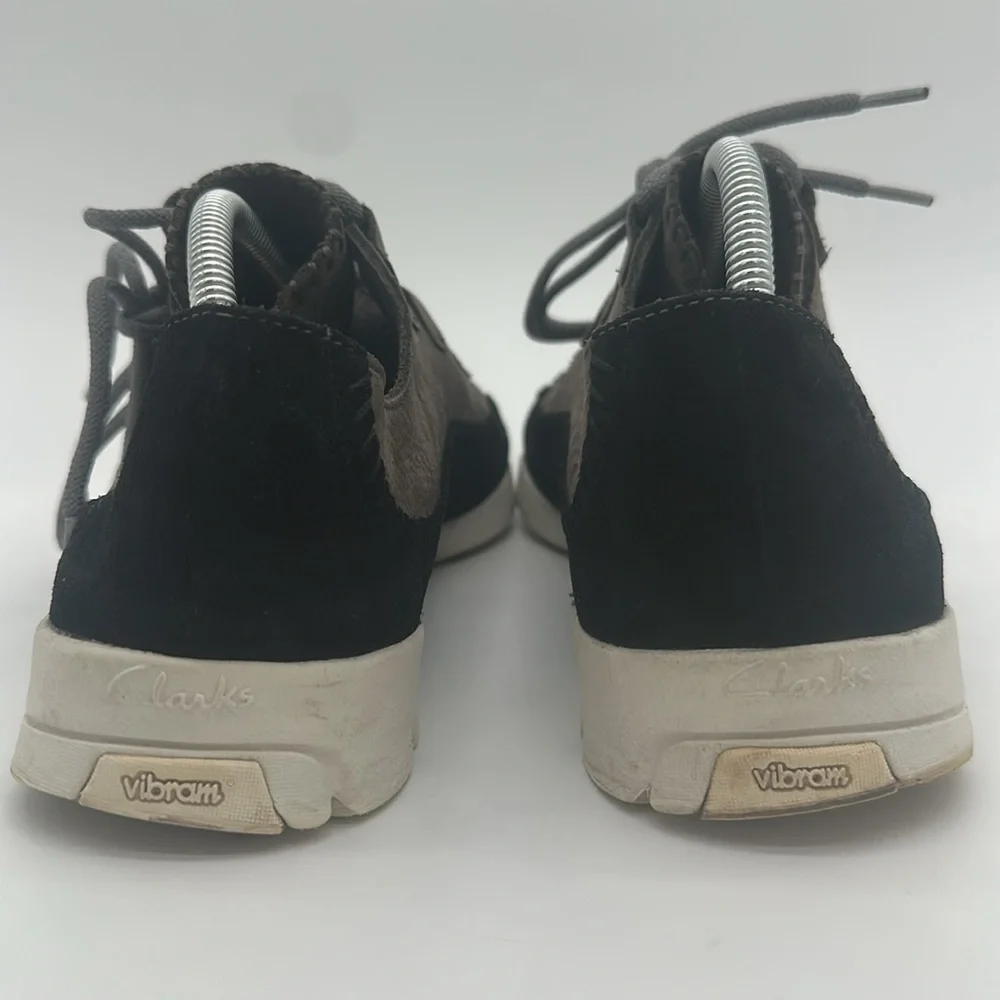 Clarks Men's Original's Trigenic Flex 2 Grey Black Nubuck Shoes Size US 9.5